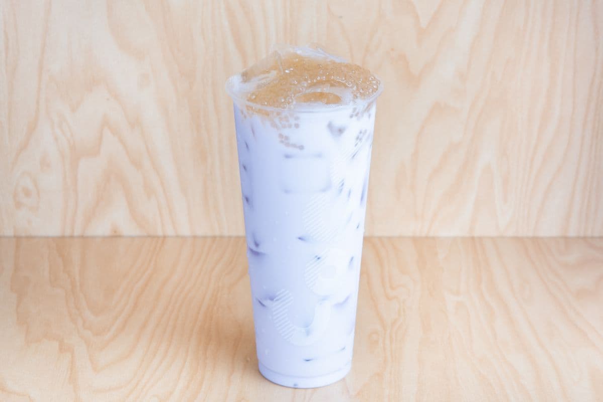 Large Sago Taro Milk Tea