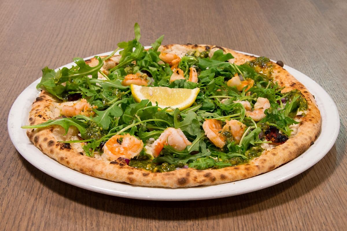 Regular Prawn Pesto Pizza