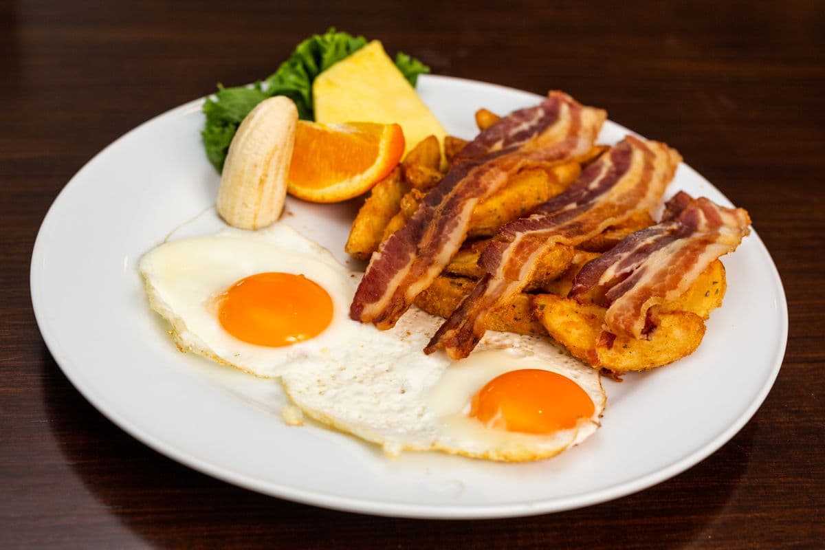 Bacon or Sausage and Eggs