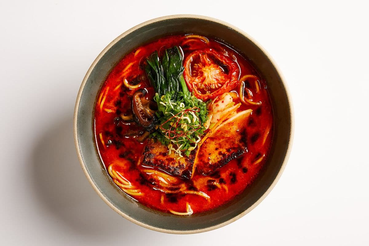 Ramen au kimchi crémeux et épicé