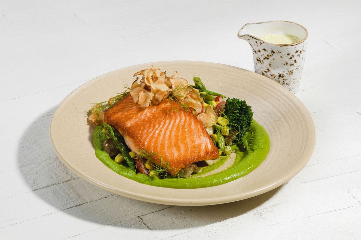 Roasted Lois Lake Salmon