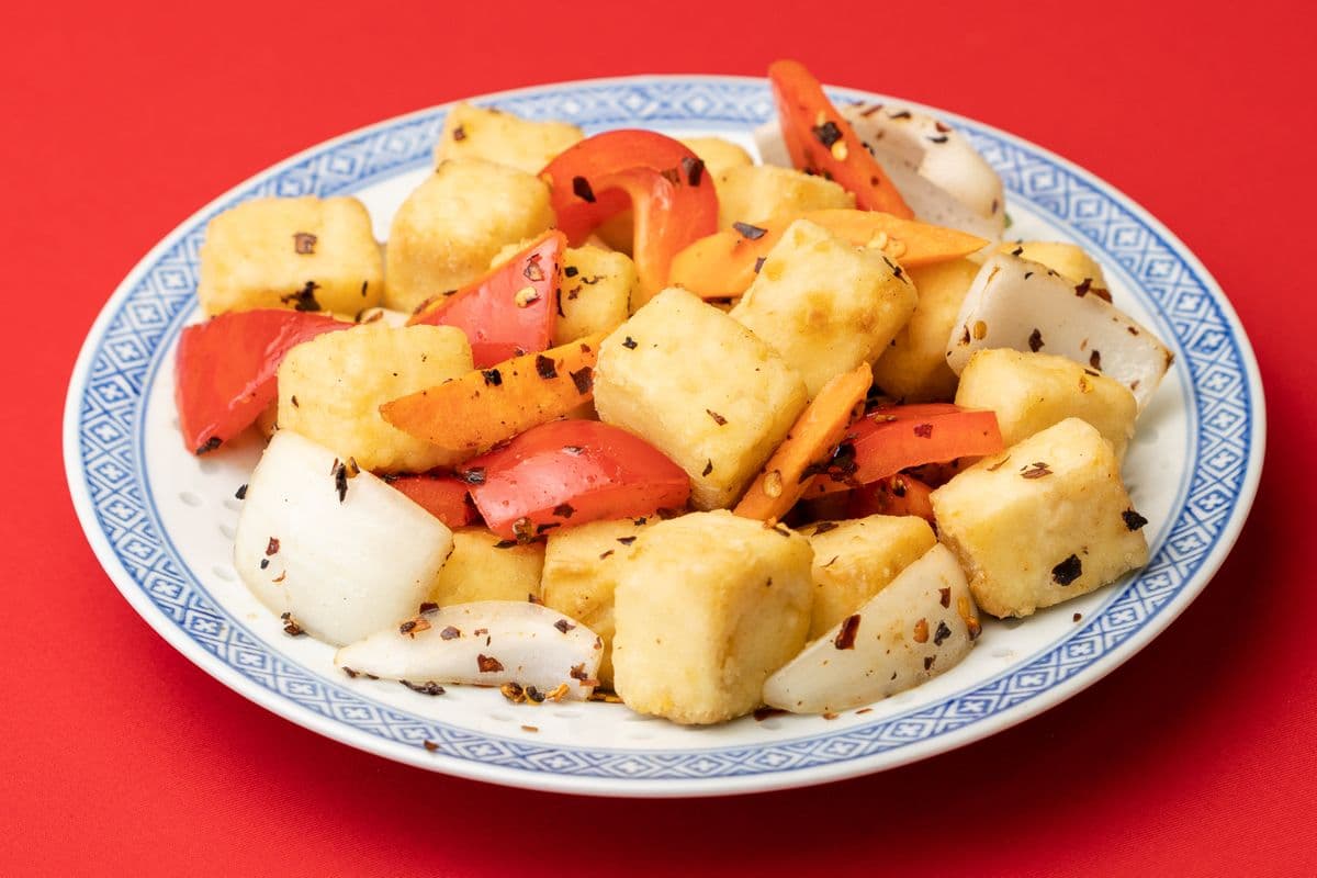 91a. Deep-Fried Dry Spicy Tofu