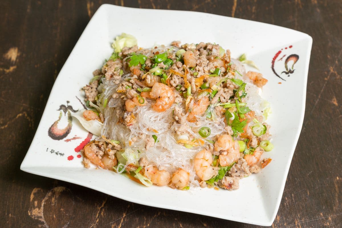 S4. Salade vietnamienne de vermicelles, porc et crevettes / Vermicelli, Pork, and Shrimp Vietnamese Salad - Goi Suon and Tom Bun