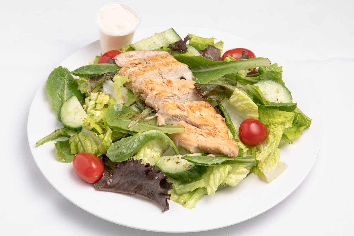 Salade verte avec poulet / Green Salad with Chicken