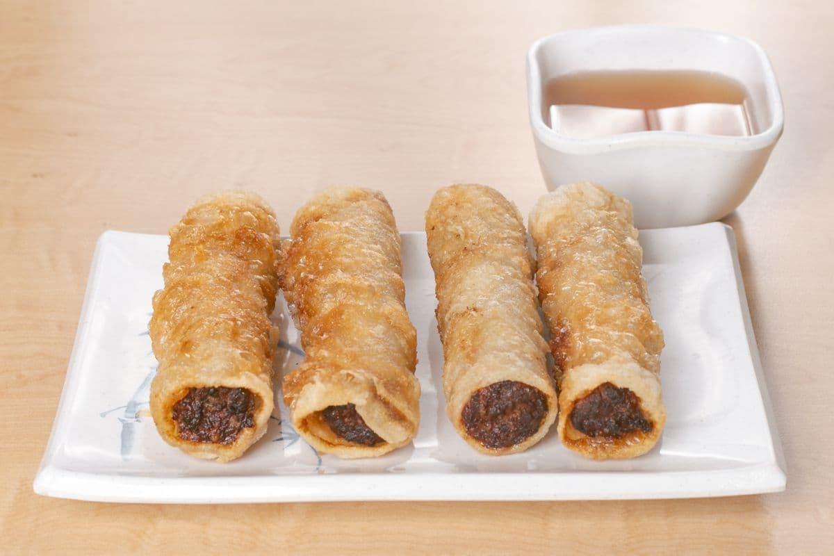 2. Crispy Pork Spring Rolls (4 pcs)