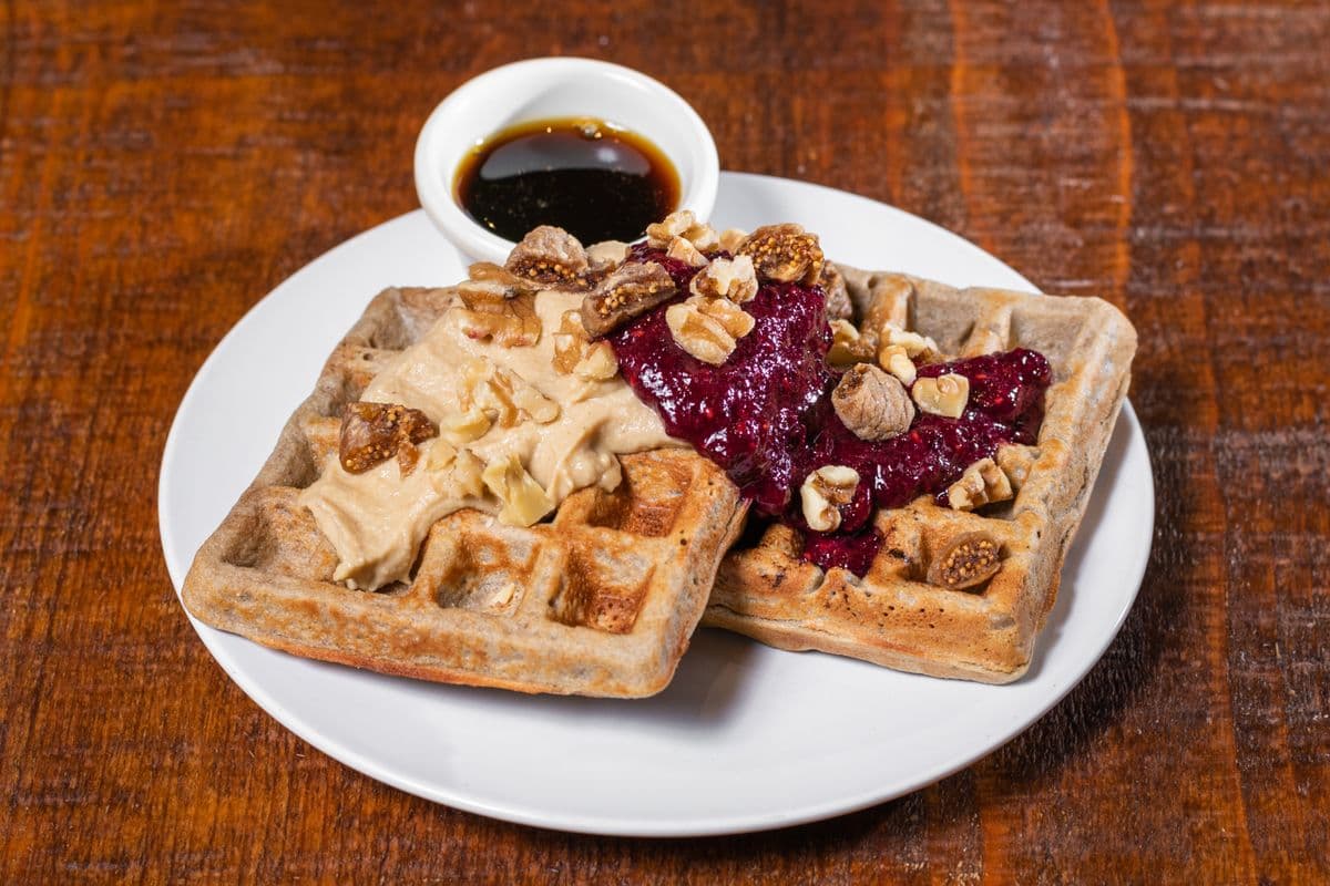 Banana Buckwheat Waffles