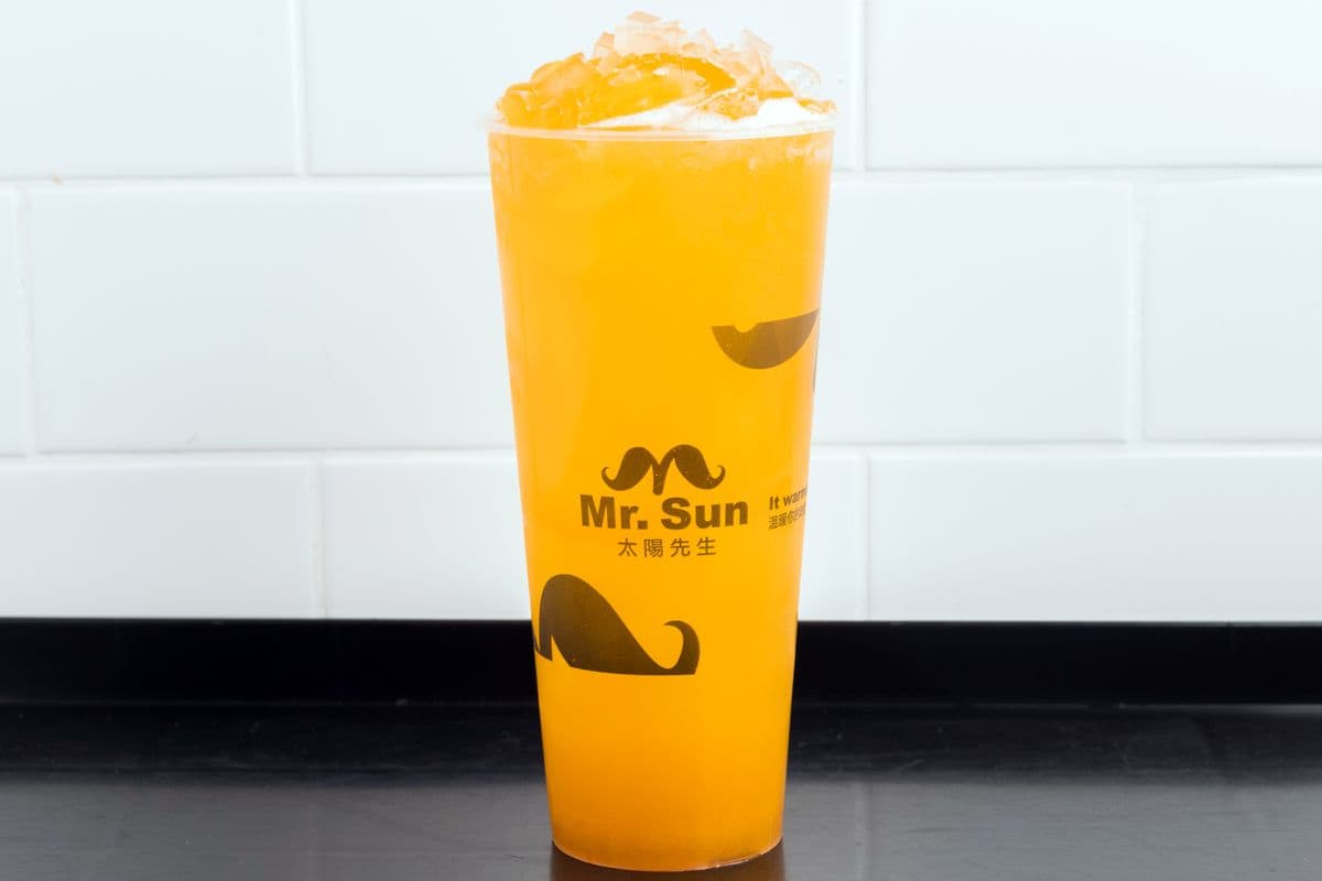 Mango Green Tea with Konjac Jelly