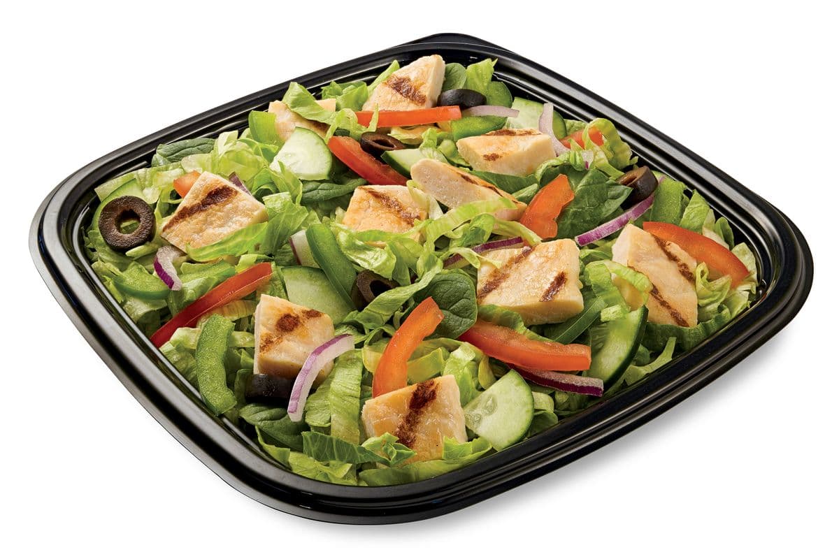 Salade au poulet grillé / Oven-Roasted Chicken Salad (130 Cals)