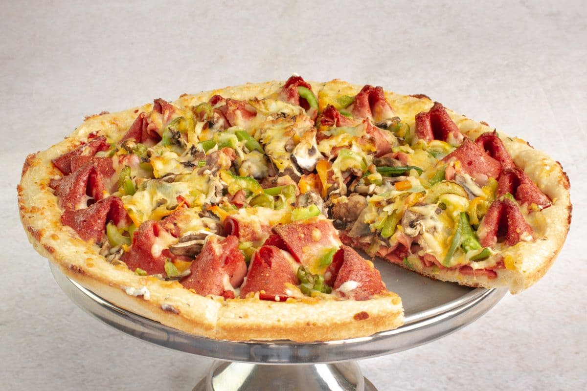 14" Extra Large Three-Topping Pizza (DEEP DISH)