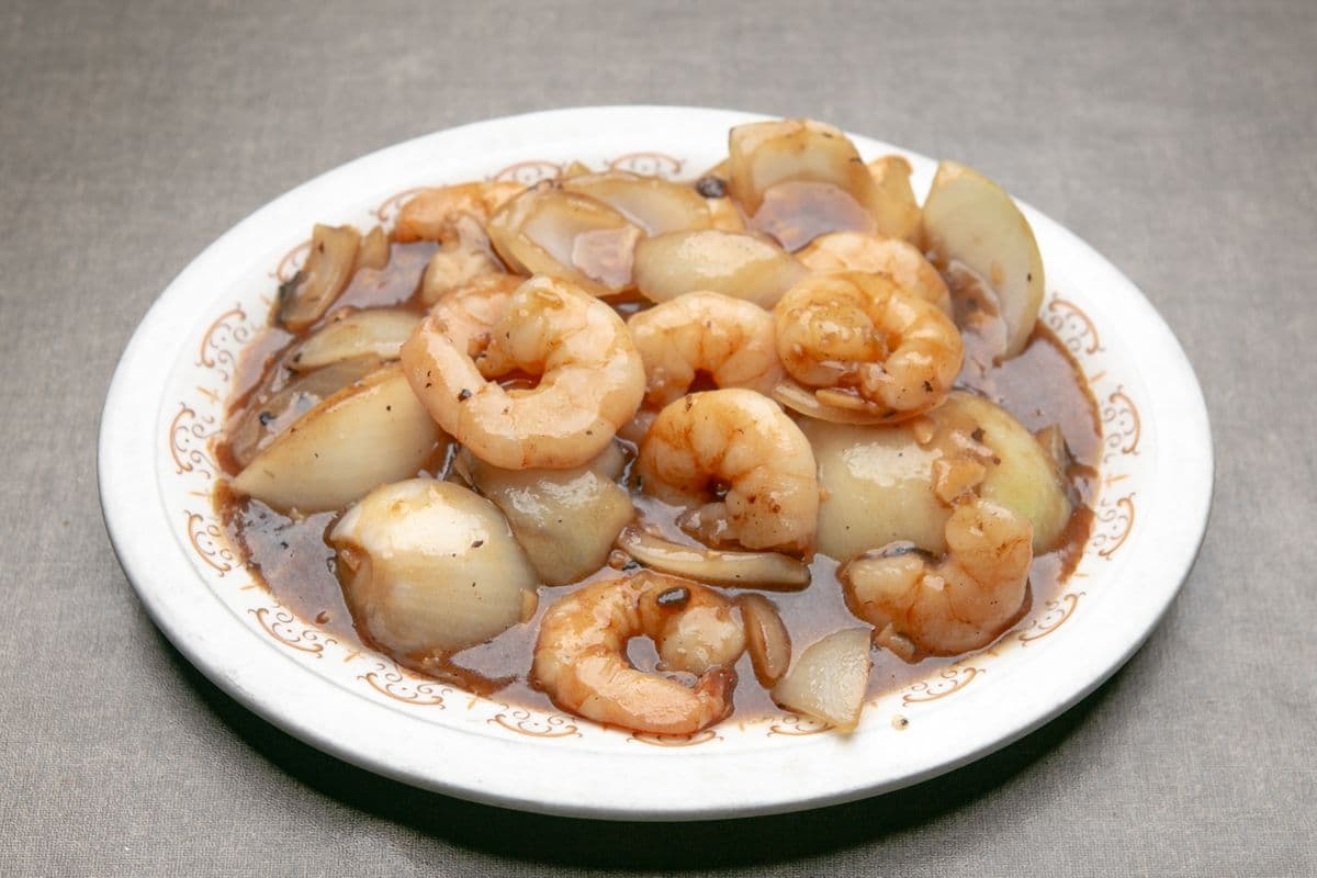 79. Pan-Fried Jumbo Shrimp in Black Bean Garlic Sauce
