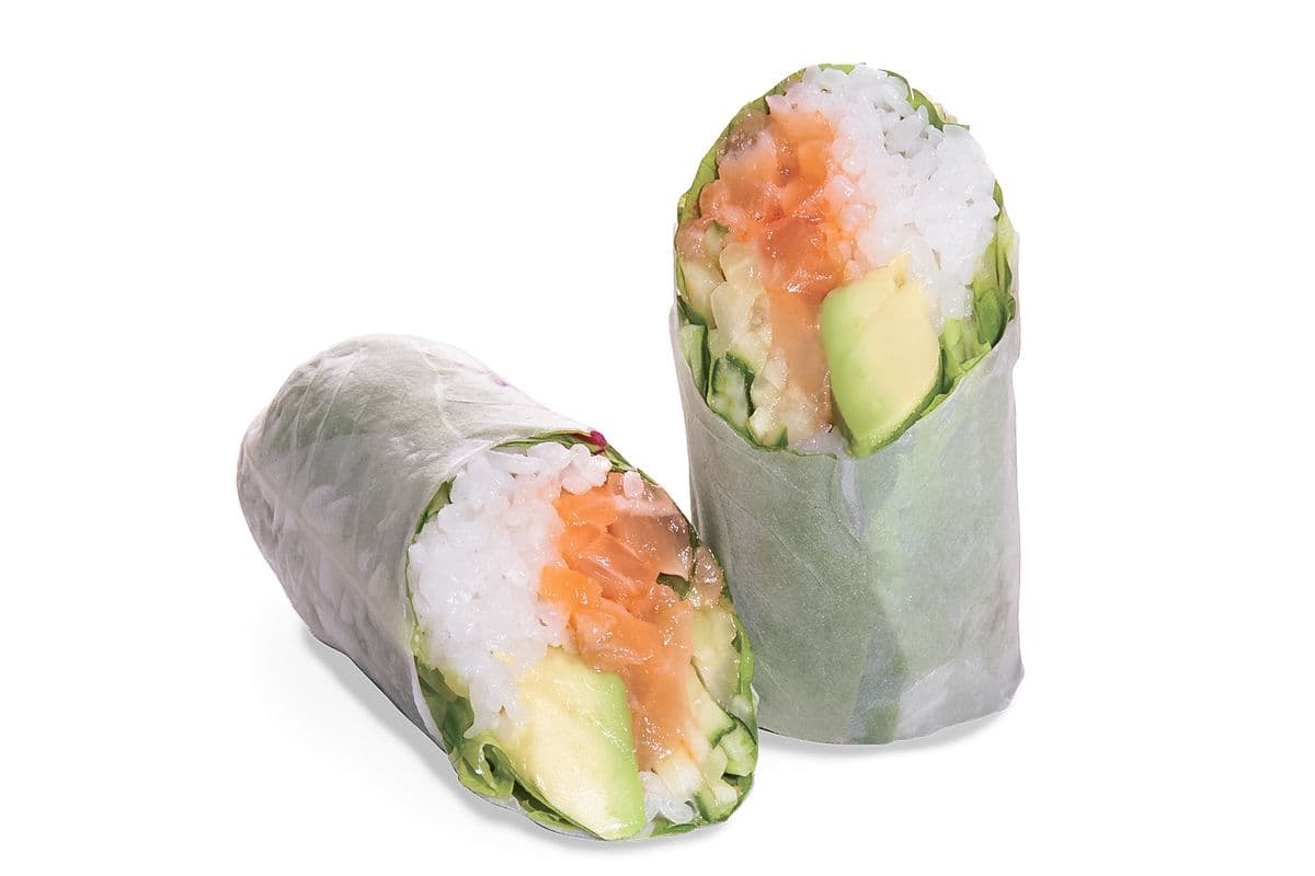Rouleaux de printemps au saumon / Salmon Spring Rolls