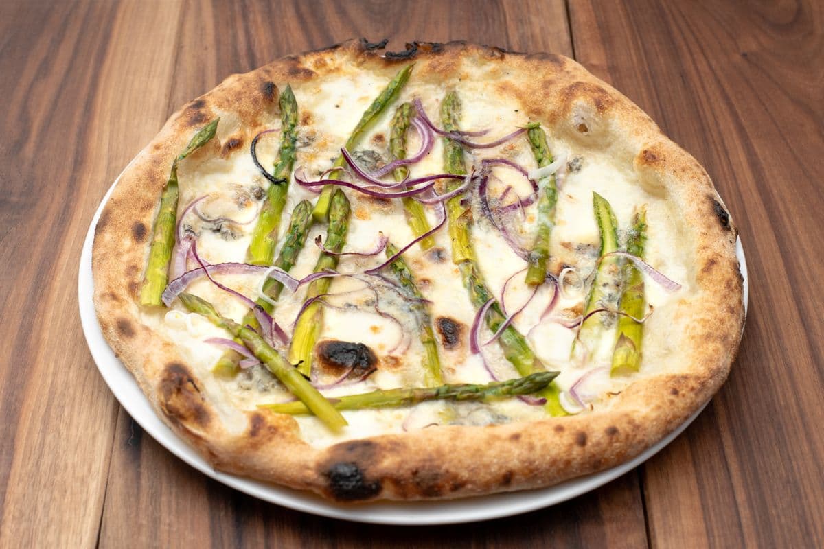 Wood Roast Asparagus Pizza