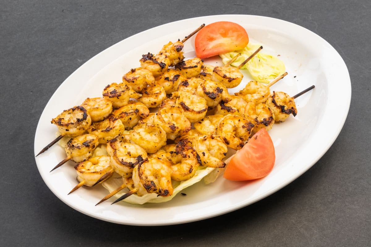 Brochette de crevettes / Shrimp Brochette