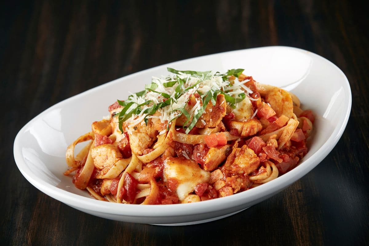 Cajun Chicken Fettuccine Pomodoro
