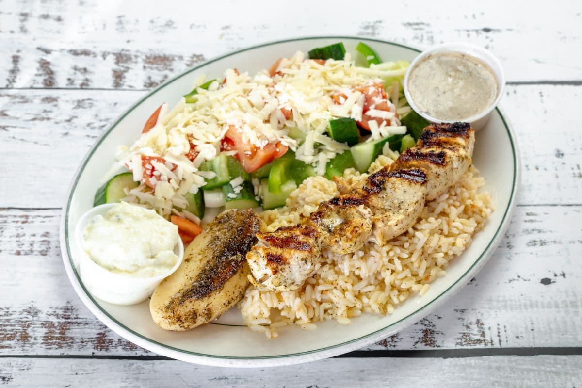 Lunch Sized Chicken Souvlaki