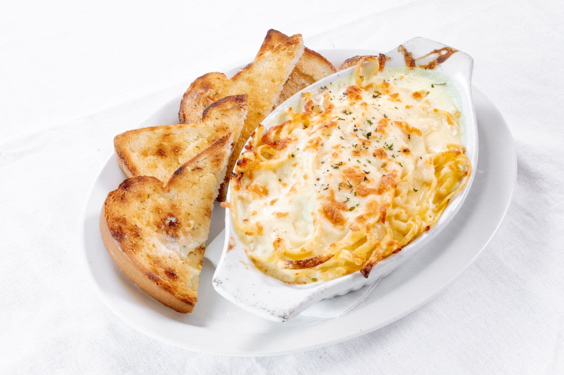 Baked Seafood Fettuccine
