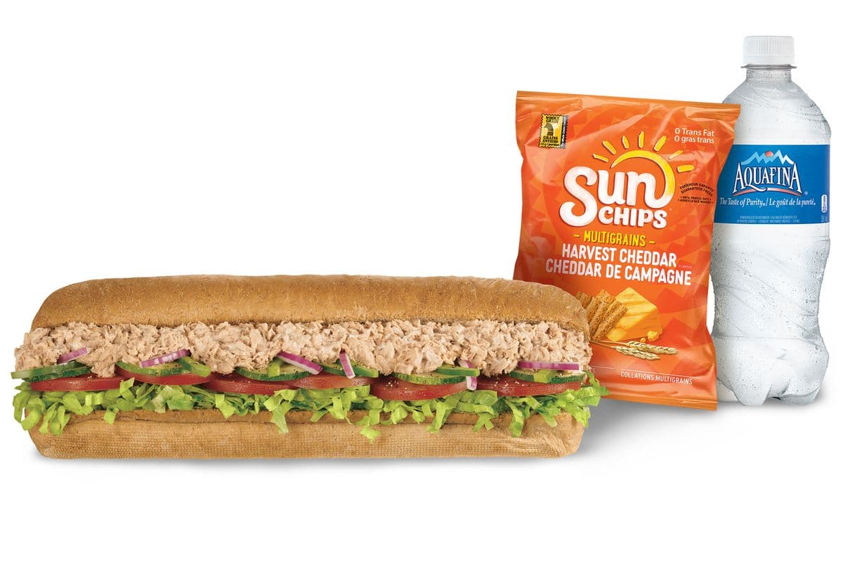 Combo sous-marin au thon 12" / Footlong Tuna Sub Combo (1050-1600 Cals)